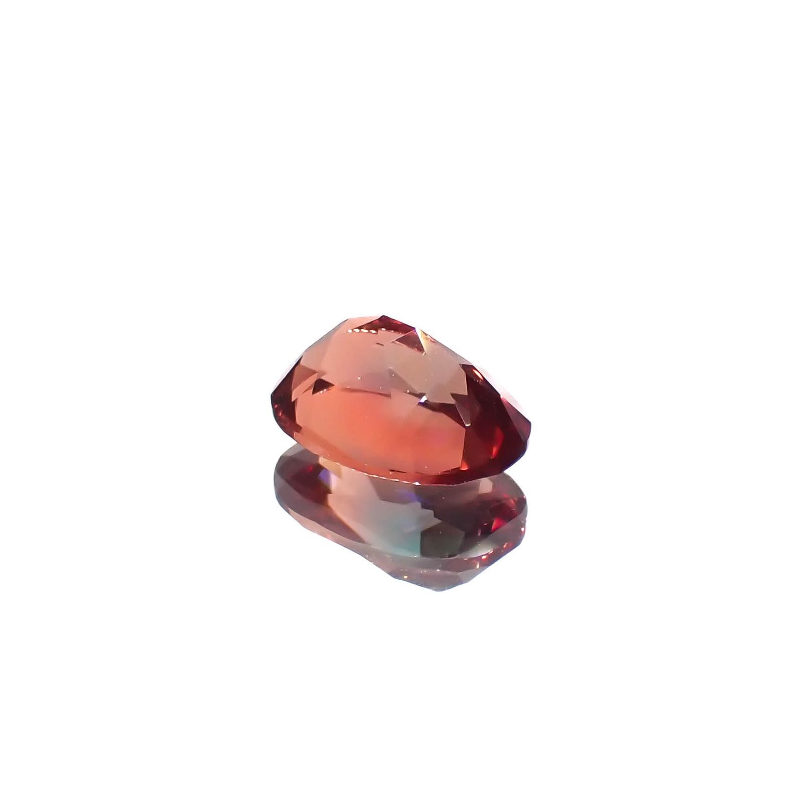 バイカラーアンデシン モンゴル産 0.74ct[230421493]7x5.1mm前後