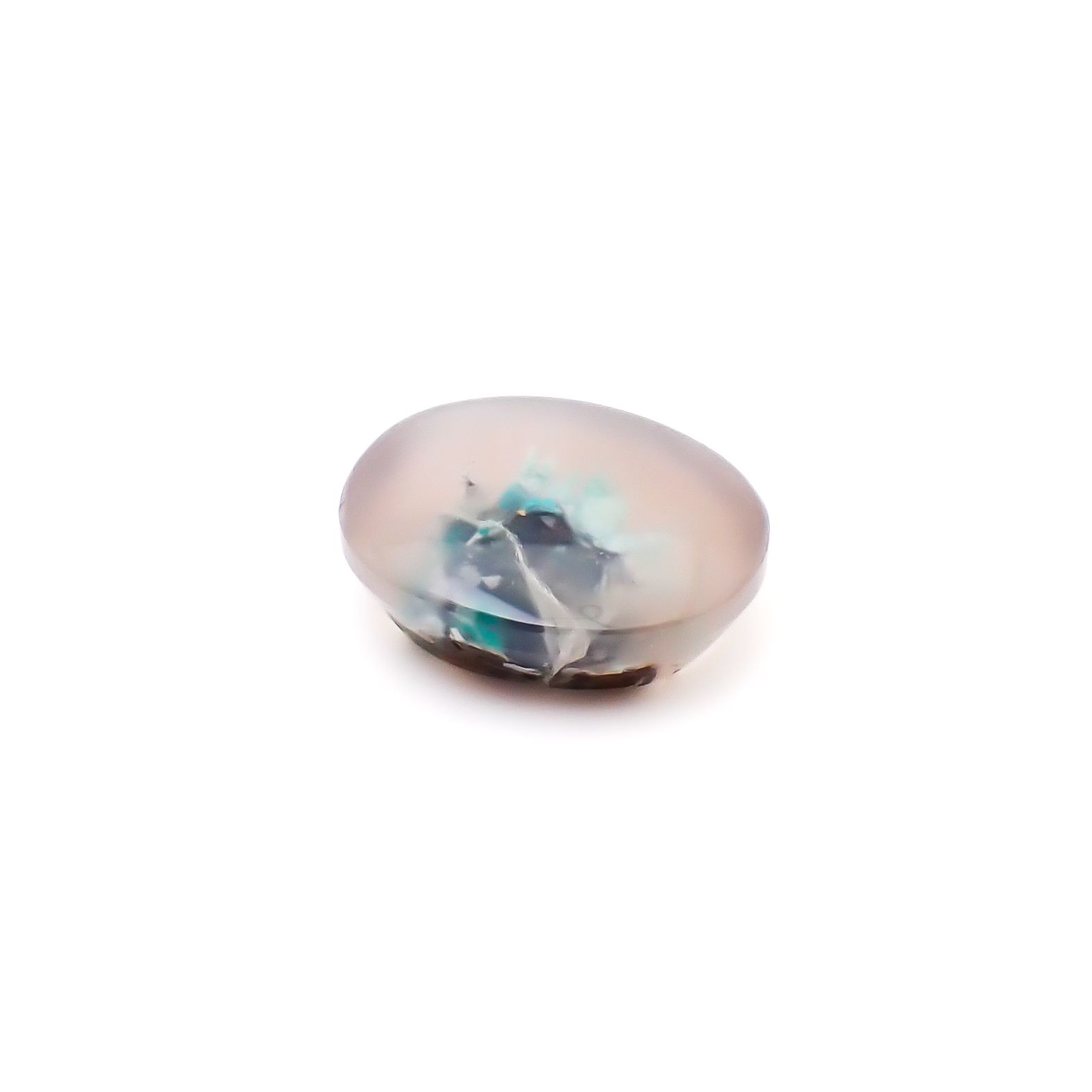 コッパークリソコラインカルセドニー インドネシア産 12.39ct / 17x14.1mm前後 [260932801]