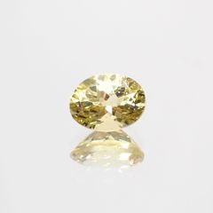 レモンイエローアパタイト(宝石名アパタイト) メキシコ産 1.25ct 識別済[210913227]7.8×6mm前後