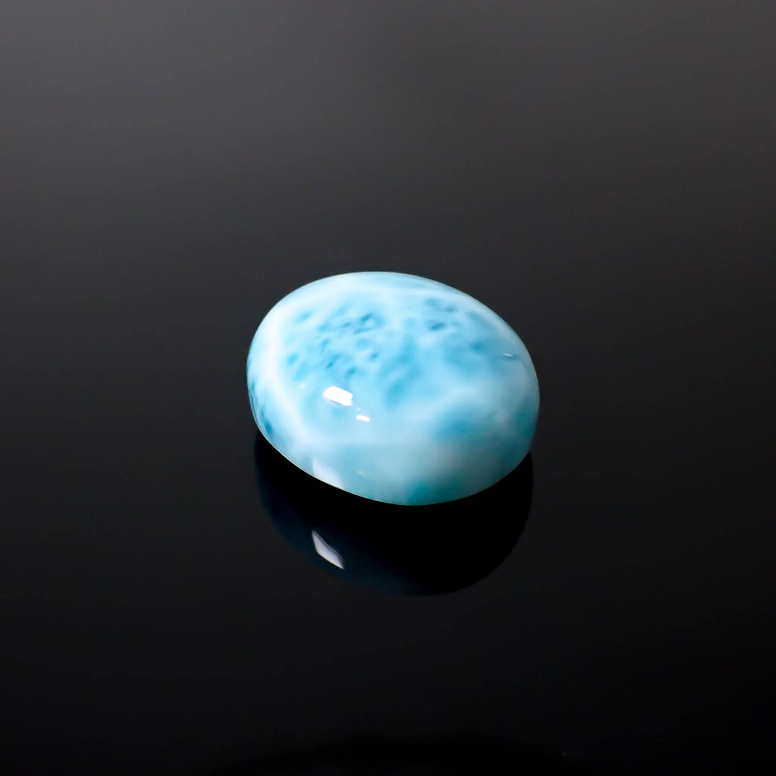 ラリマー(両面模様タイプ） ドミニカ共和国産 45.33ct [250630545]23.2x19.8mm前後