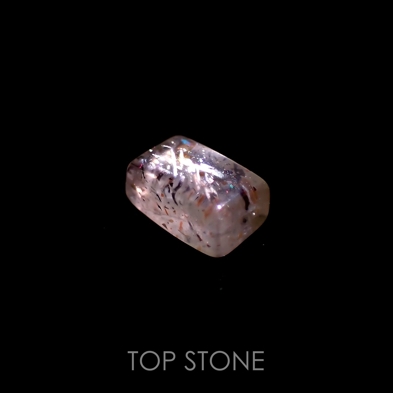 レインボーラティスサンストーン オーストラリア産 0.54ct[230220744]5.7x3.5mm前後 | TOP STONE(トップストーン)