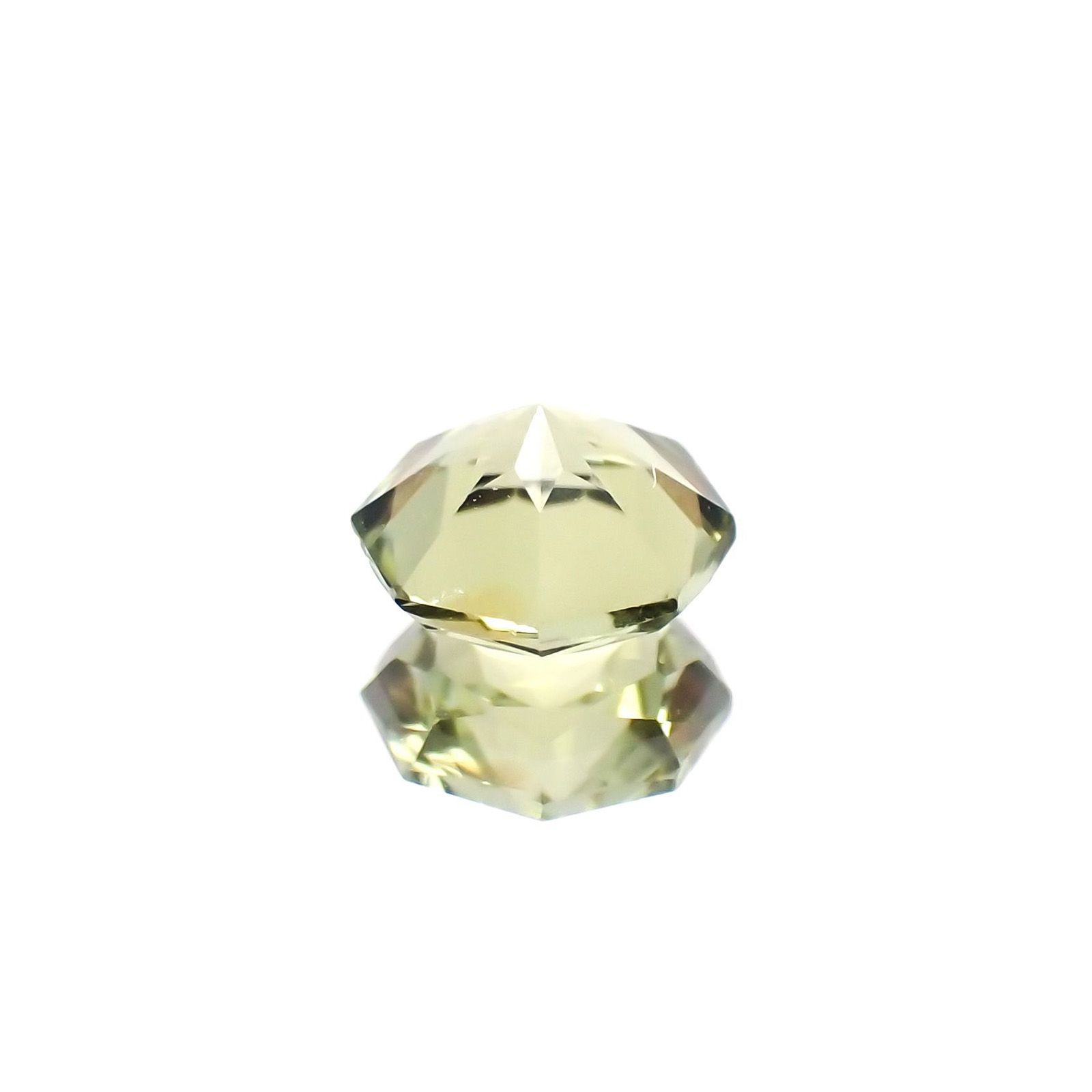 ◇オクタゴンカット◇グリーントルマリン(宝石名グリーン・トルマリン)ブラジル産 識別済 0.49ct / 5x4.9mm前後 [231124196]