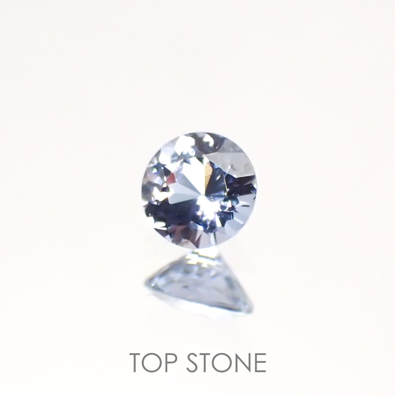 グレイッシュブルースピネル ビルマ産 ルース 0.22ct[210913135]3.7×3.7mm前後
