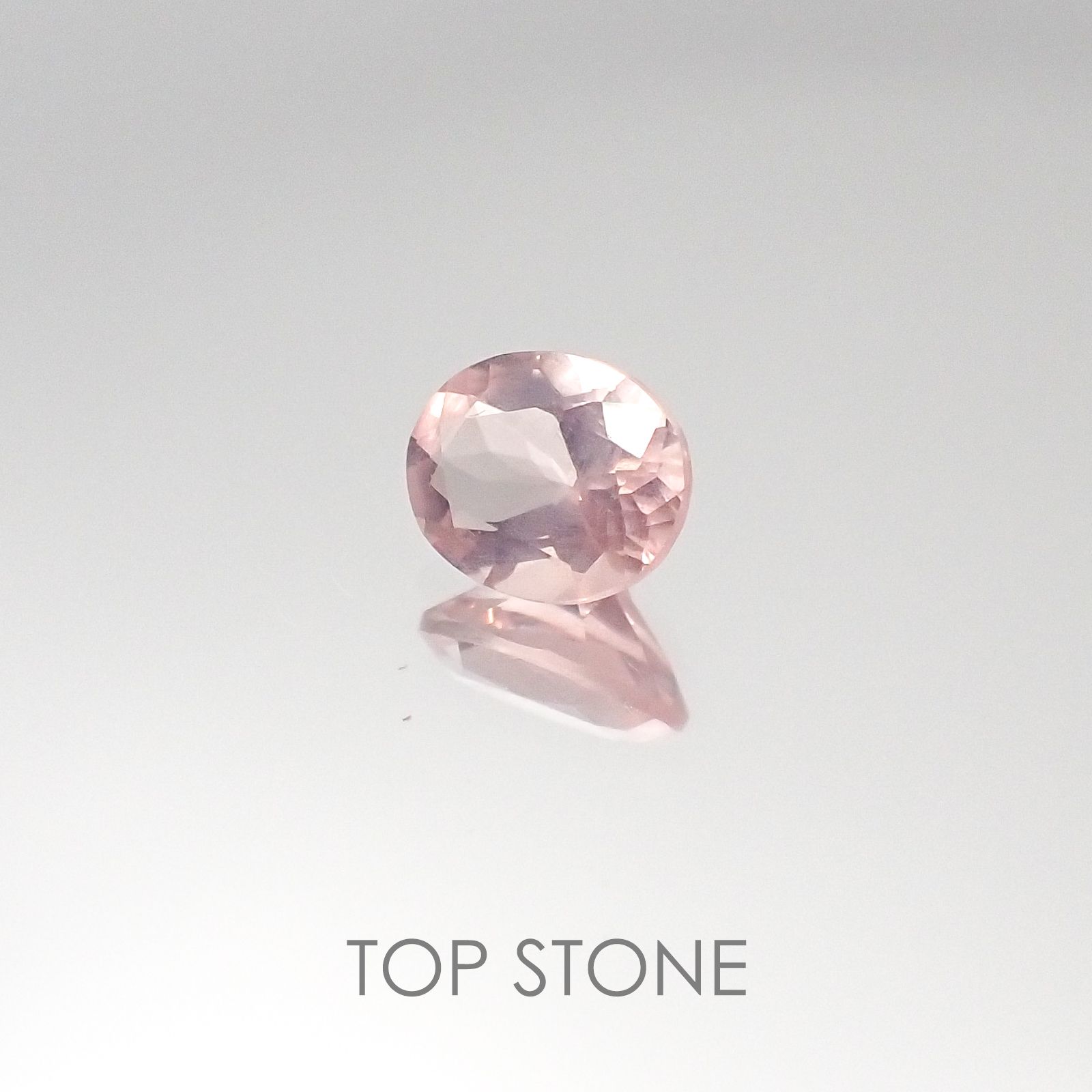 ディープローズクォーツ(宝石名ローズ・クォーツ) モザンビーク産 0.43ct 識別済[20095389]5.6×4.5mm前後