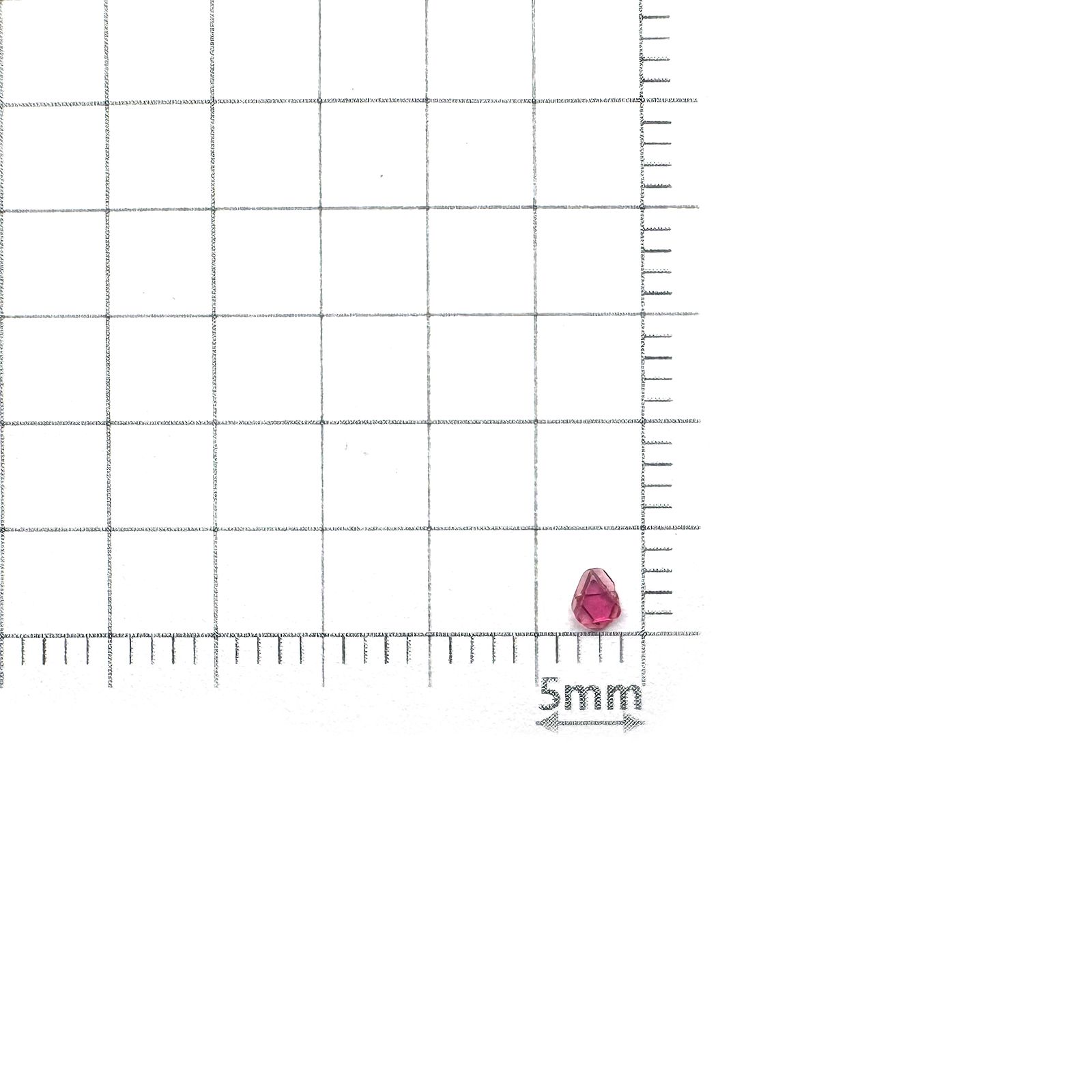 ツインクリスタルスピネル(スピネル式双晶) 原石 ビルマ産 0.041ct[240628428]2.4x2.2mm前後