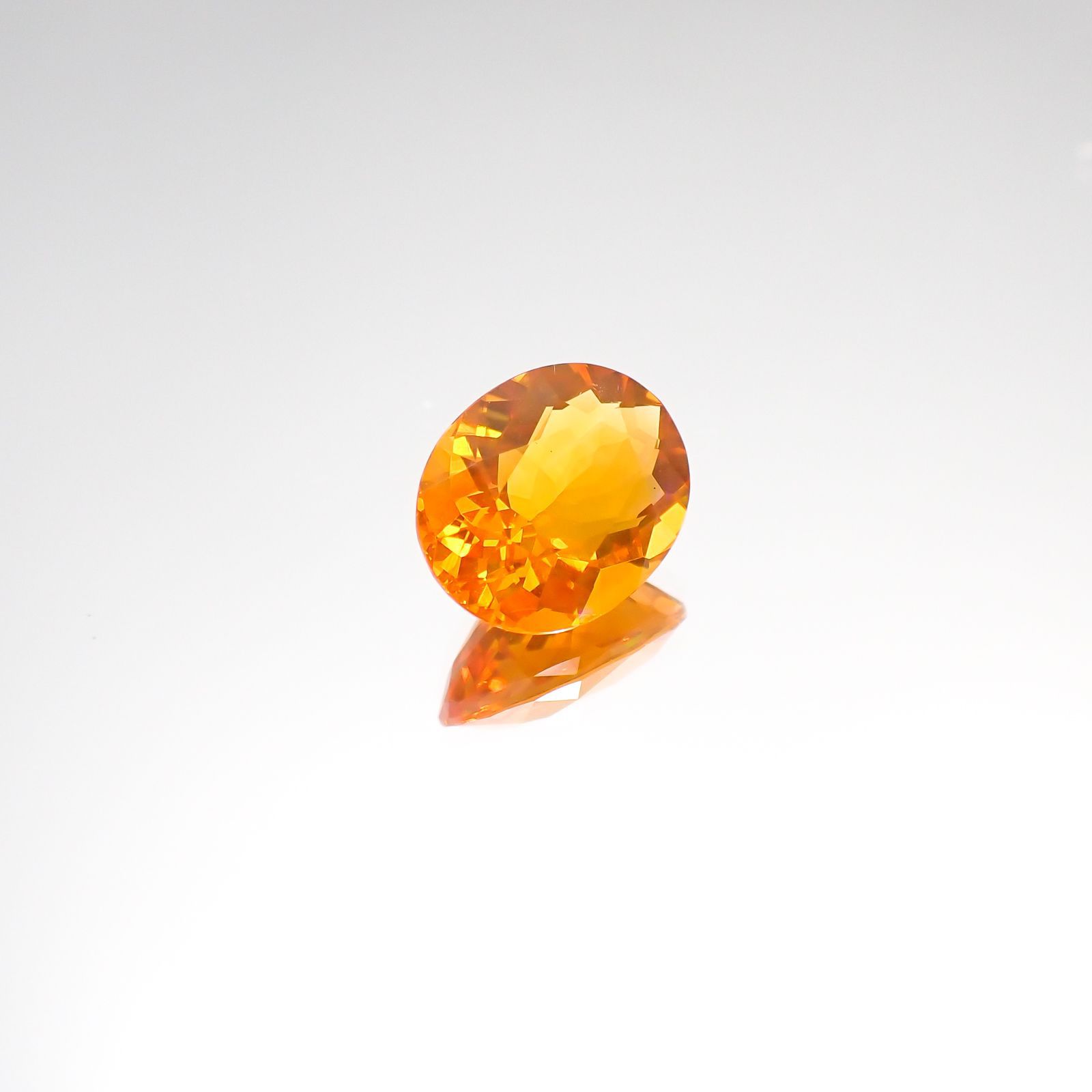 ファイヤーオパール(宝石名ファイヤー・オパール)メキシコ産 1.81ct 識別済[231124111]10.3x8.1mm前後