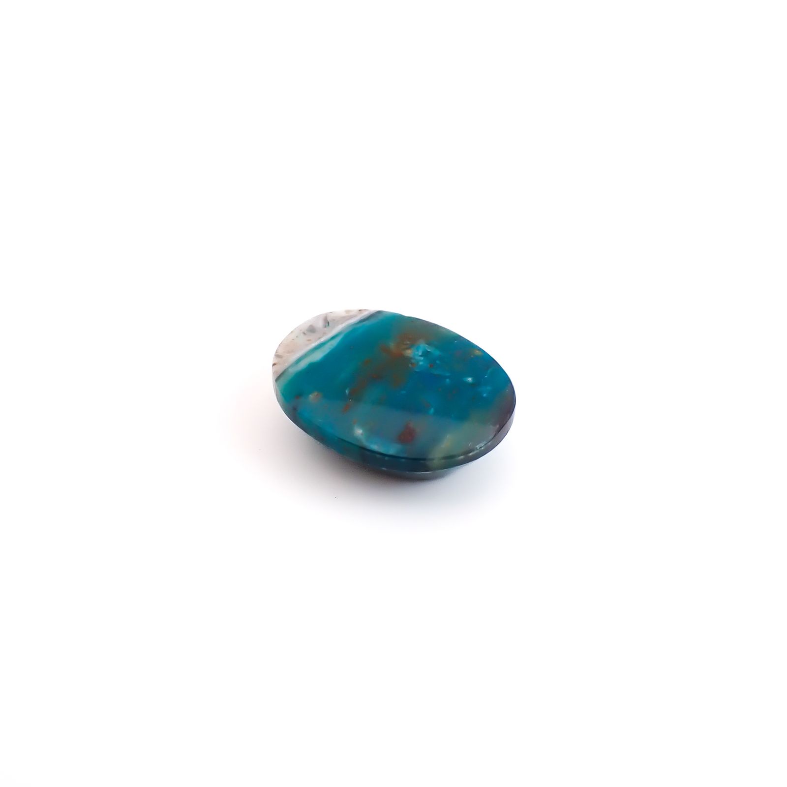 ブルーオパール ペルー産 6.14ct / 15.6x12.3mm前後 [260933089]