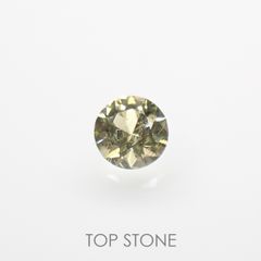 パラサイティックペリドット(宝石名ペリドット)採取地：ロシア 0.032ct 識別済[220616232]1.9x1.9mm前後