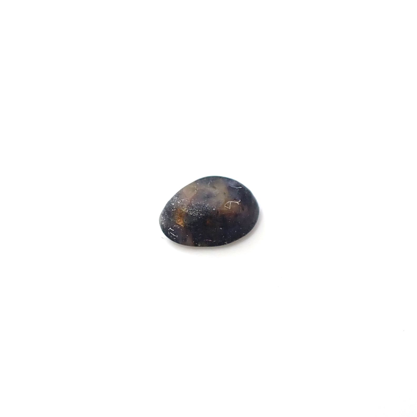 トラピッチェサファイア 原石スライス磨き ビルマ産 0.57ct [250830980]5.7x4.8mm前後