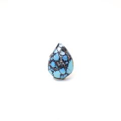 ターコイズ カザフスタン・ゴールデンヒル鉱山産 2.94ct / 11.5x8.7mm前後 [260331867]