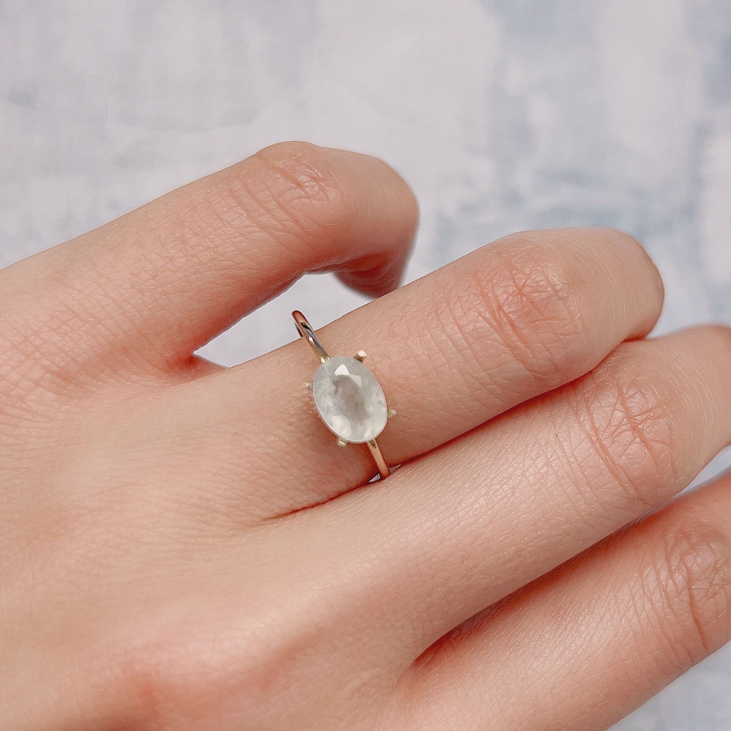 ユークレース(宝石名ユークレース) ブラジル産 1.169ct ソ付(彩珠)[20084557]7.8×5.7mm前後