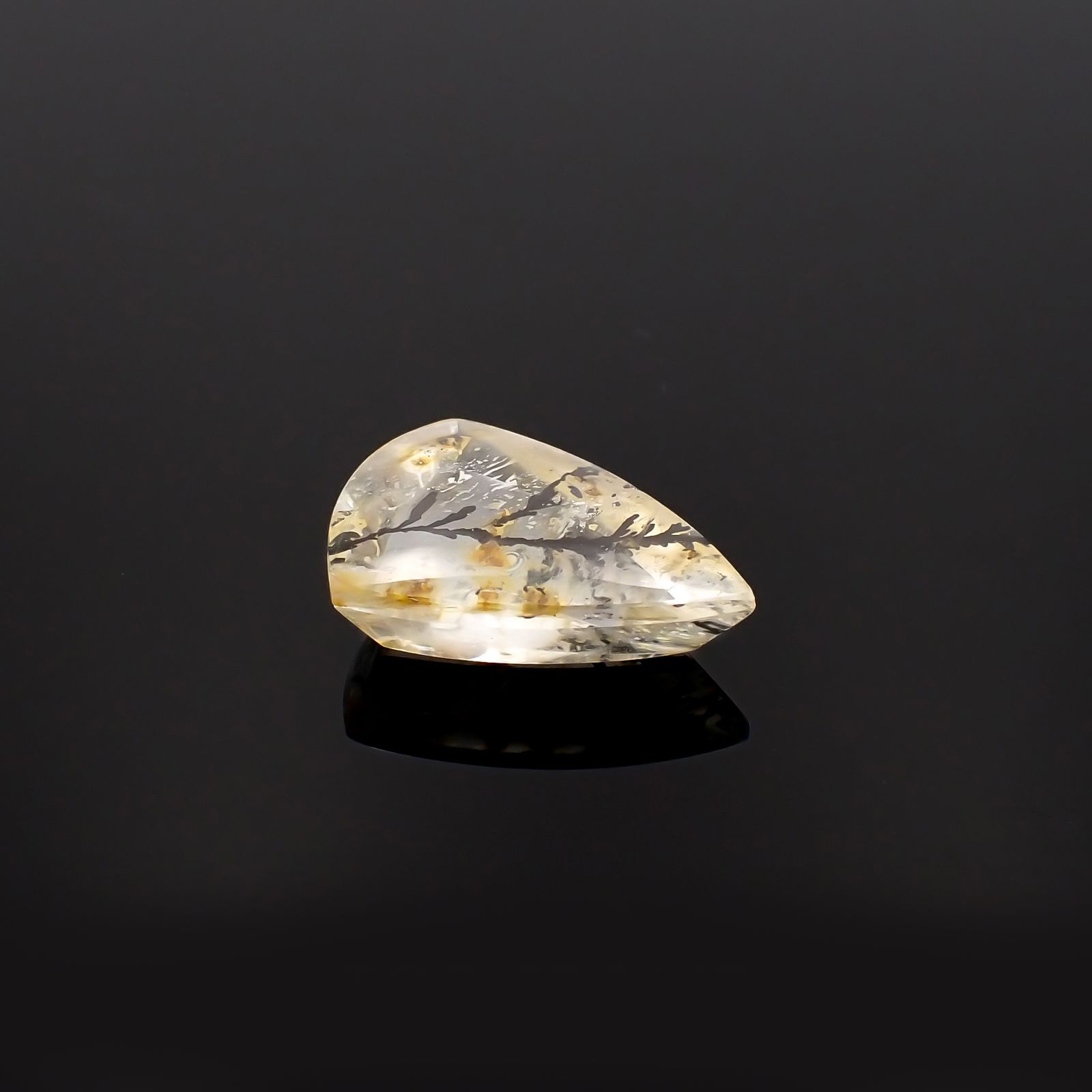 デンドリチッククォーツ ブラジル産 7.66ct[230321074]17.5x12.1mm前後