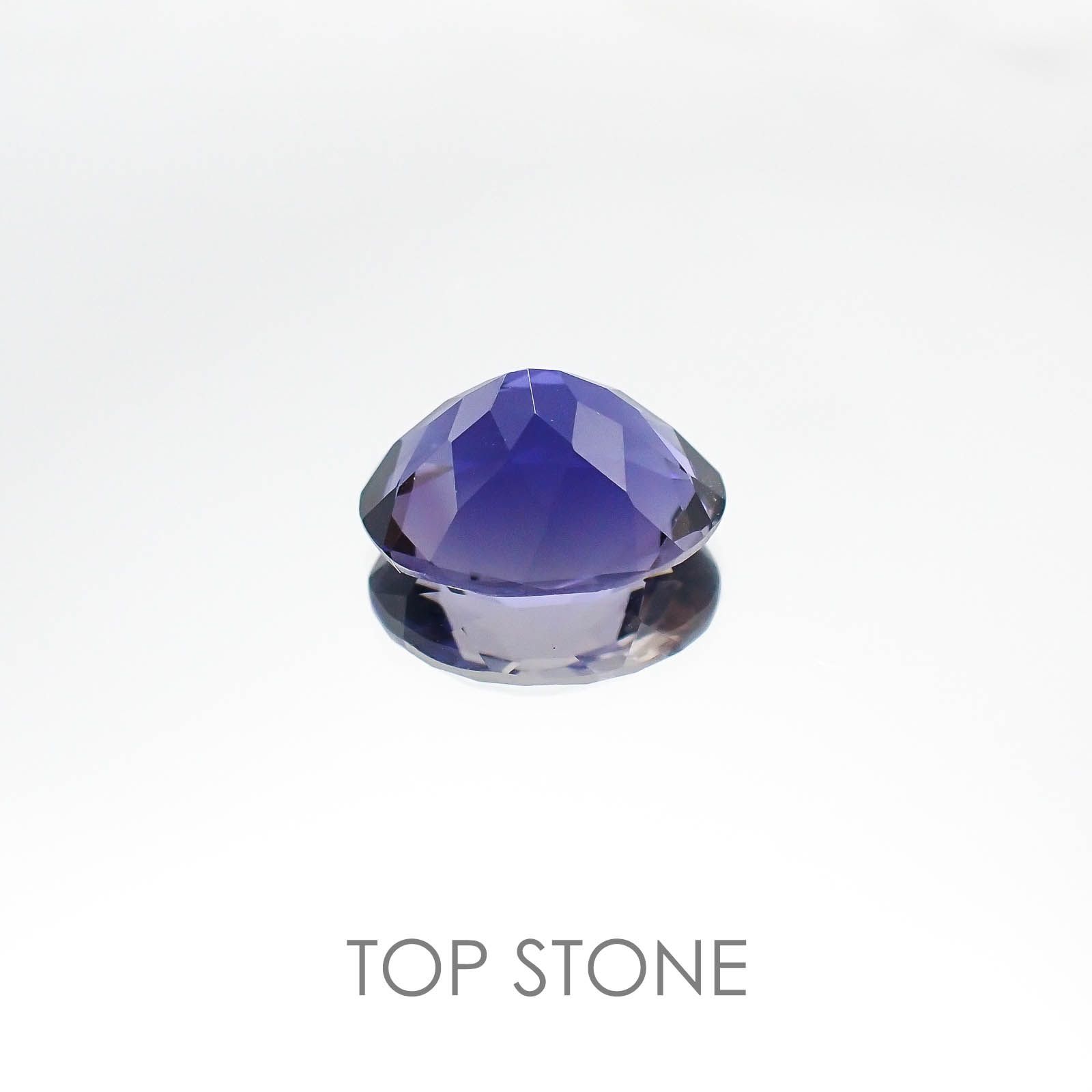 アイオライト(宝石名アイオライト) タンザニア産 3.63ct 識別済[20074198]12×10mm前後