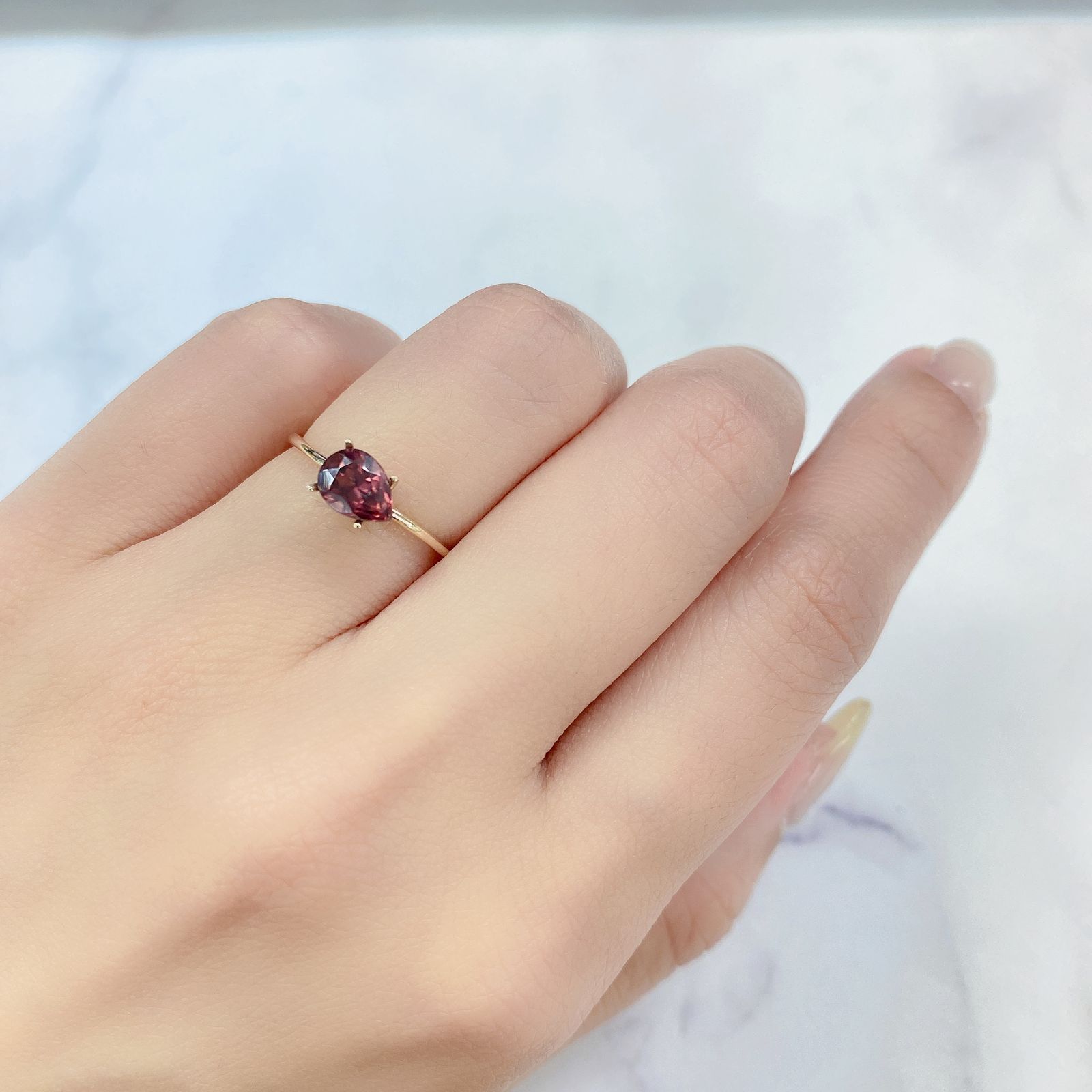 ピンクジルコン(宝石名ジルコン) スリランカ/カンボジア産/ 1.18ct 識別済[21059795]7×5.1mm前後