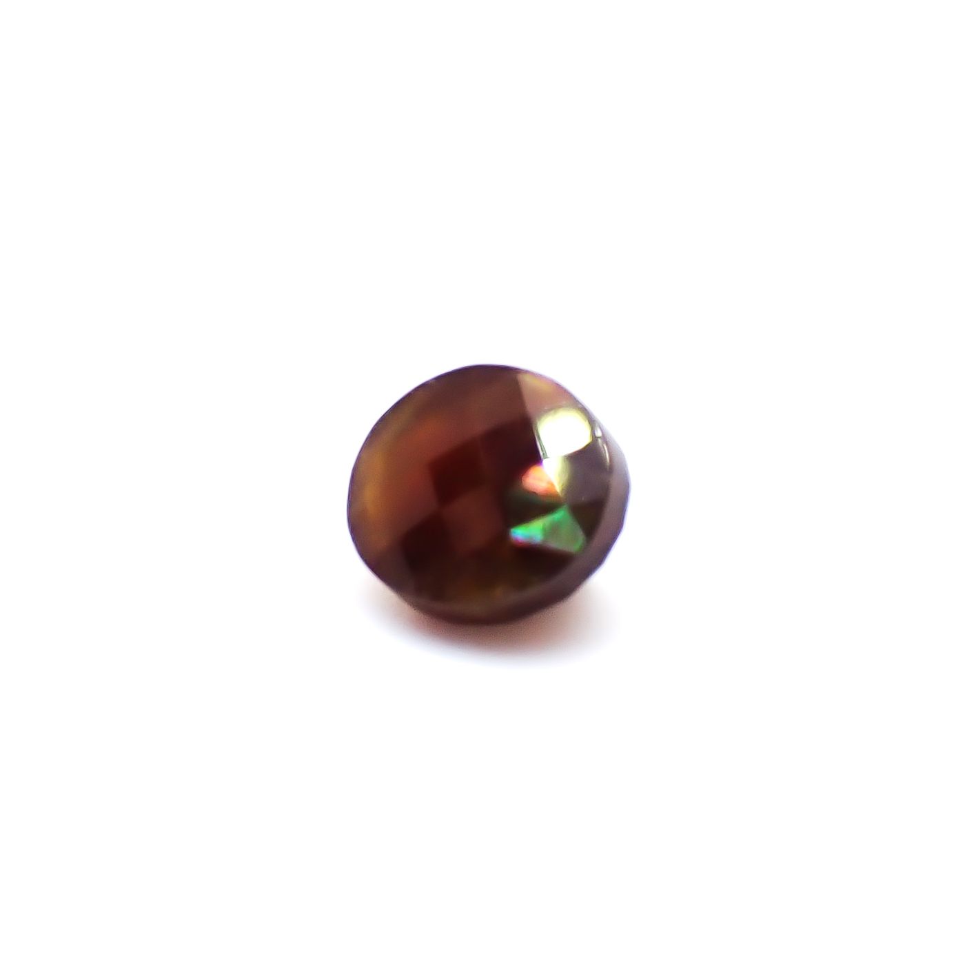◇チェッカーカット◇レインボーガーネット 日本・奈良県産 1.09ct / 6x5.1mm前後 [260932923]