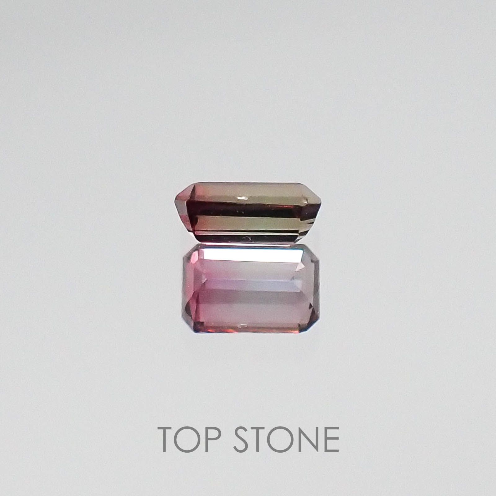 バイカラーサファイア タンザニア産 ルース 0.21ct[]3.9×2.5mm前後