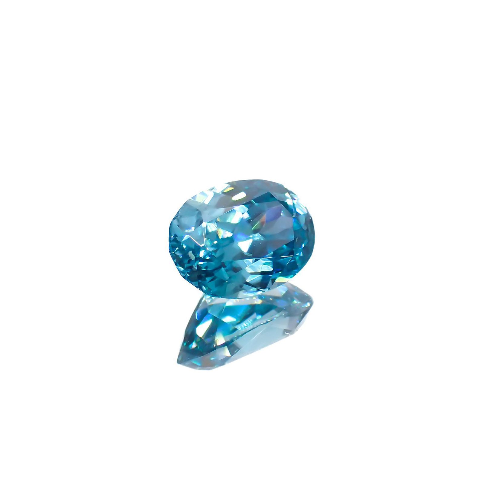 ラタナキリブルージルコン(宝石名ブルー・ジルコン)カンボジア産 2.770ct ソ付(彩珠)[221018935]8.9x6.5mm前後