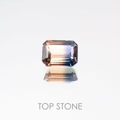 バイカラーサファイア タンザニア産 ルース 0.3ct[20106705]4.1×3.2mm前後
