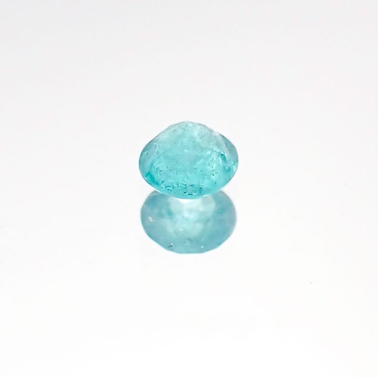 パライバトルマリン(宝石名トルマリン/別名パライバ・トルマリン) ブラジル・パライバ州バターリャ鉱山産 0.076ct 識別済[20106289]2.5×2.5mm前後