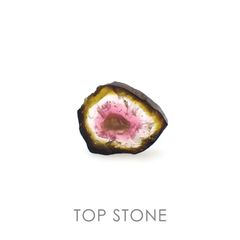 ウォーターメロントルマリン(宝石名トルマリン) ブラジル産 原石・結晶 3.05ct 識別済[20095316]11.1×10.9mm前後