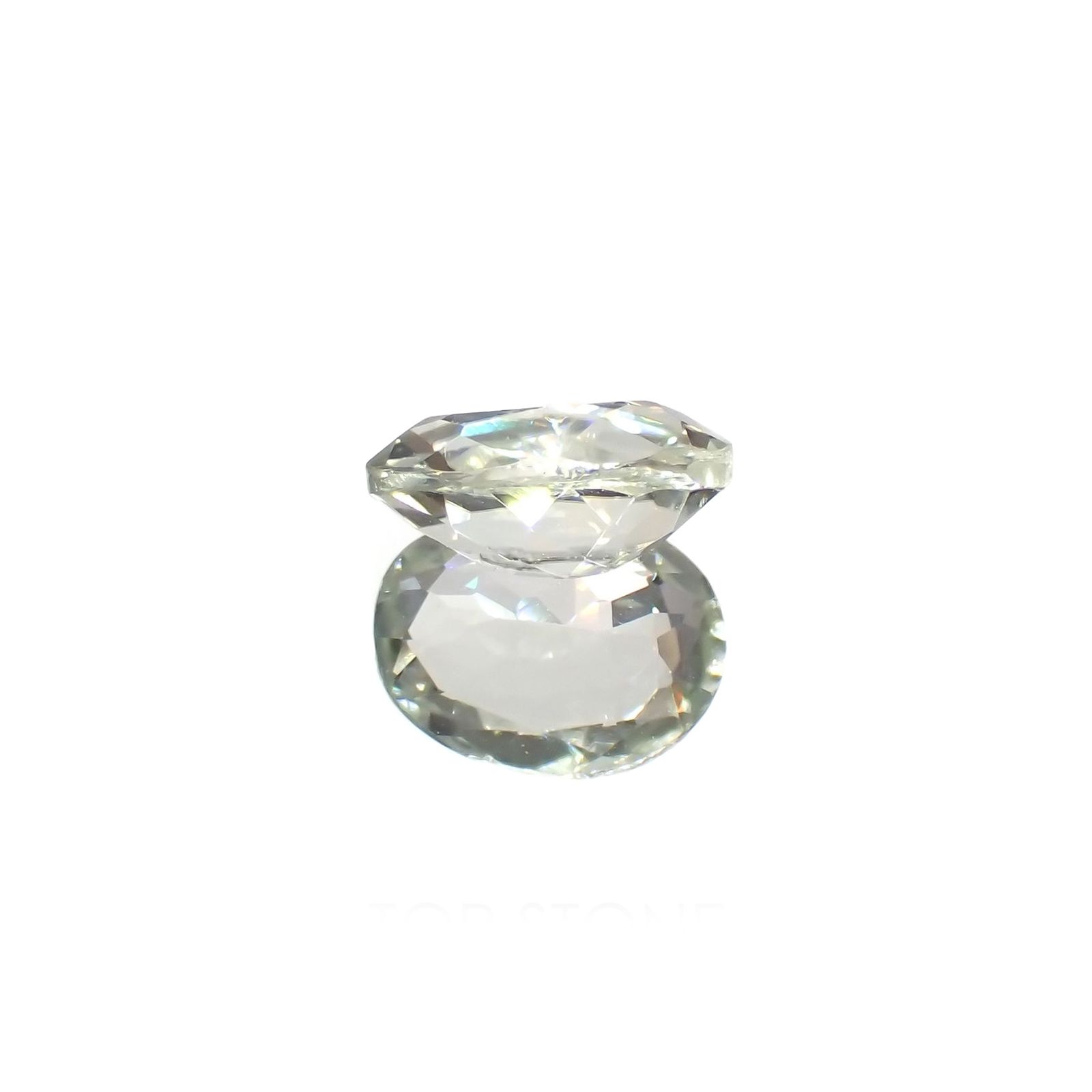 シリマナイト(宝石名シリマナイト)インド産 識別済 1.30ct / 8x6.1mm前後 [221018465]