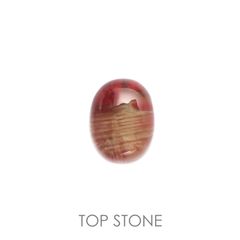 バイカラーアンデシン(宝石名アンデシン)チベット産 2.86ct 識別済[220114690]9.3x7.2mm前後