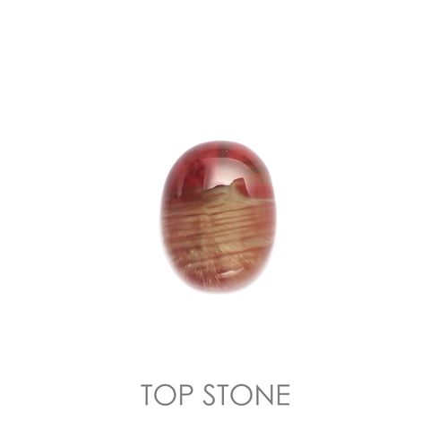バイカラーアンデシン(宝石名アンデシン)チベット産 2.86ct 識別済[220114690]9.3x7.2mm前後