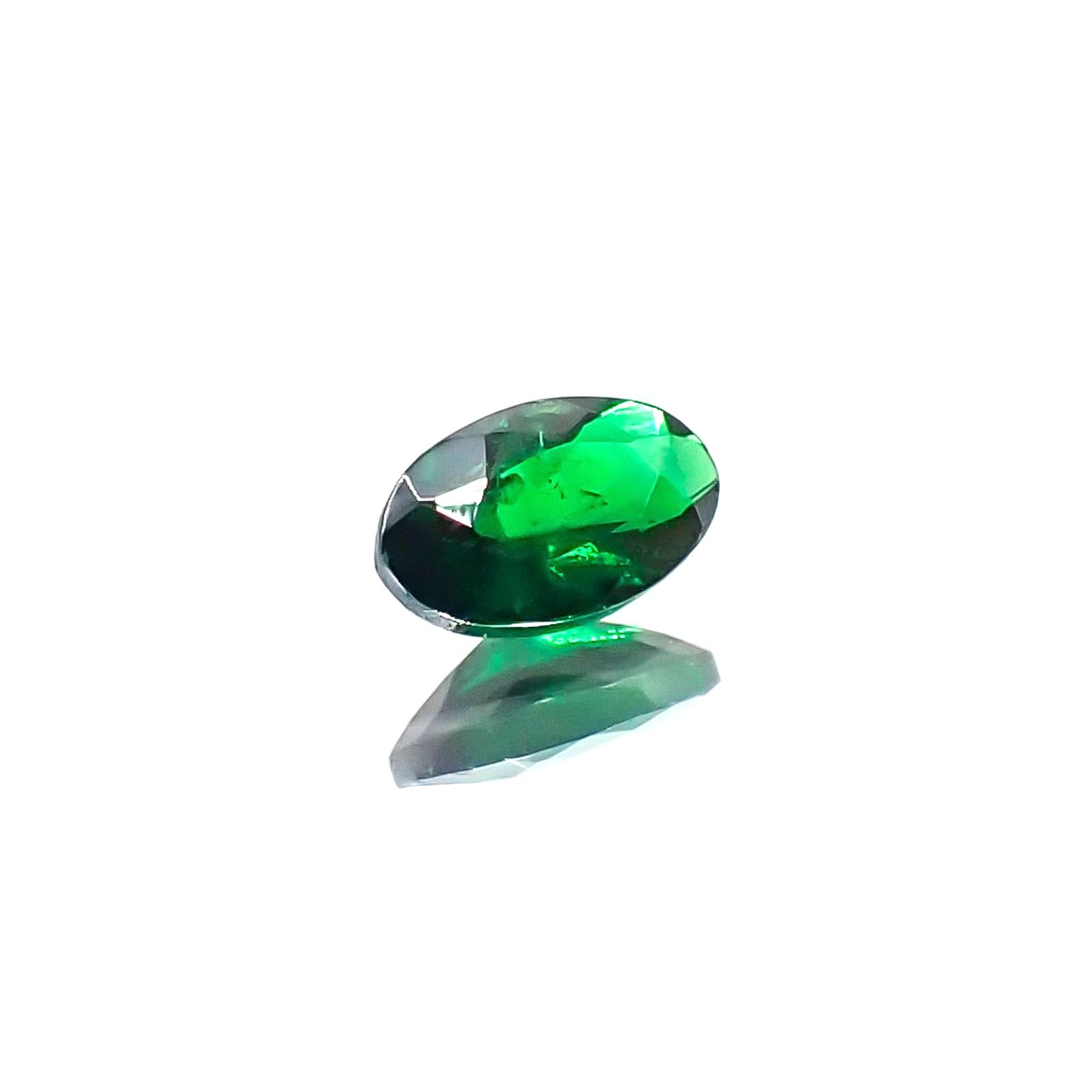 ツァボライト(宝石名グリーン グロッシュラー・ガーネット)タンザニア産 0.25ct 識別済[250622385]5x3mm前後