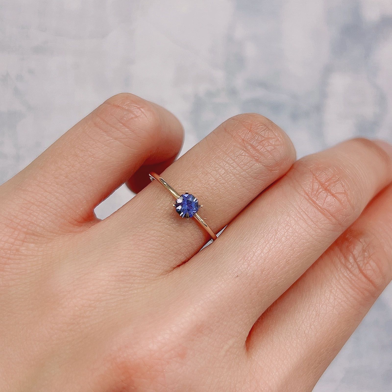 ◇オクタゴンカット◇タンザナイト(宝石名タンザナイト)タンザニア産 0.26ct 識別済[220113846]4x4mm前後