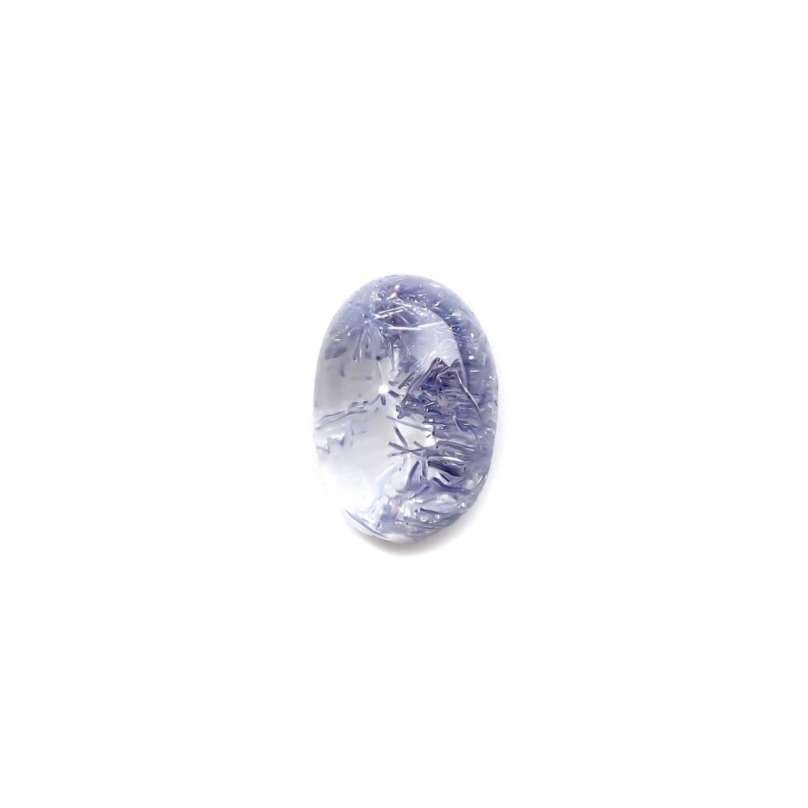 デュモルチェライトインクォーツ ブラジル産 2.33ct[230320886]9.3x6.4mm前後