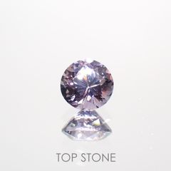 バイオレットスピネル(宝石名スピネル)ビルマ/マダガスカル産 0.66ct 識別済[220114560]5.1x5.1mm前後