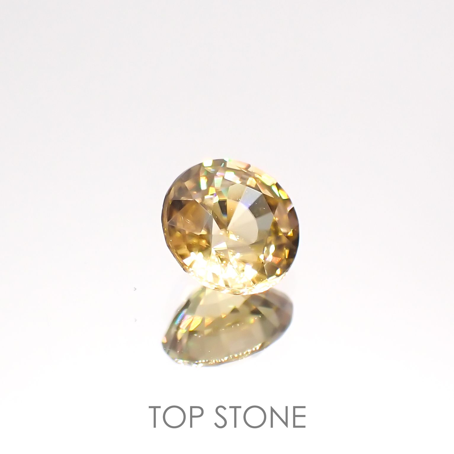 イエロージルコン(宝石名ジルコン)スリランカ/カンボジア産 1.26ct 識別済[220114838]6.1x6mm前後