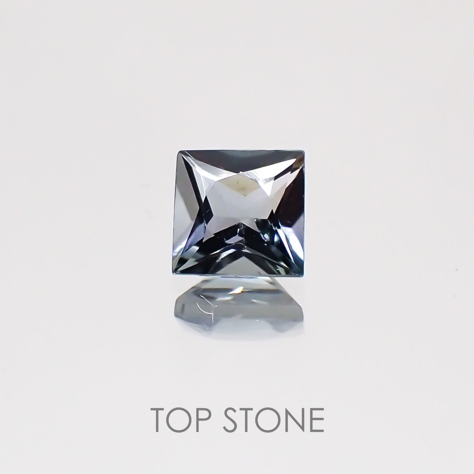 ◇プリンセスカット◇バイカラートルマリン ブラジル産 ルース 0.3ct[20129002]3.8×3.8mm前後