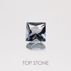 ◇プリンセスカット◇バイカラートルマリン ブラジル産 ルース 0.3ct[20129002]3.8×3.8mm前後