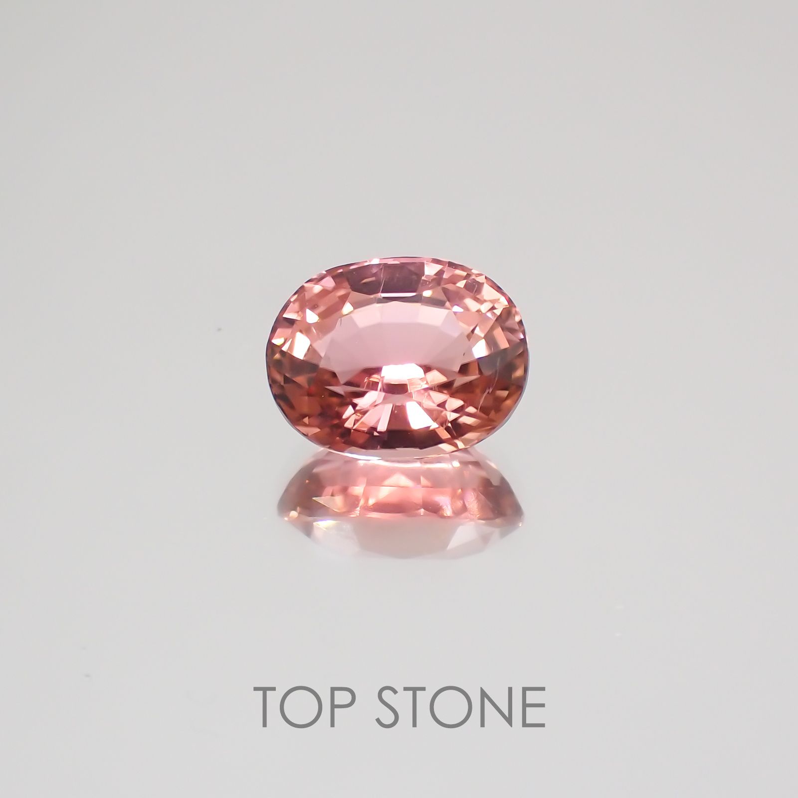 ピンクトルマリン パパラチャカラー ルワンダ産 ルース 1.89ct[21029978]8.5×6.6mm前後