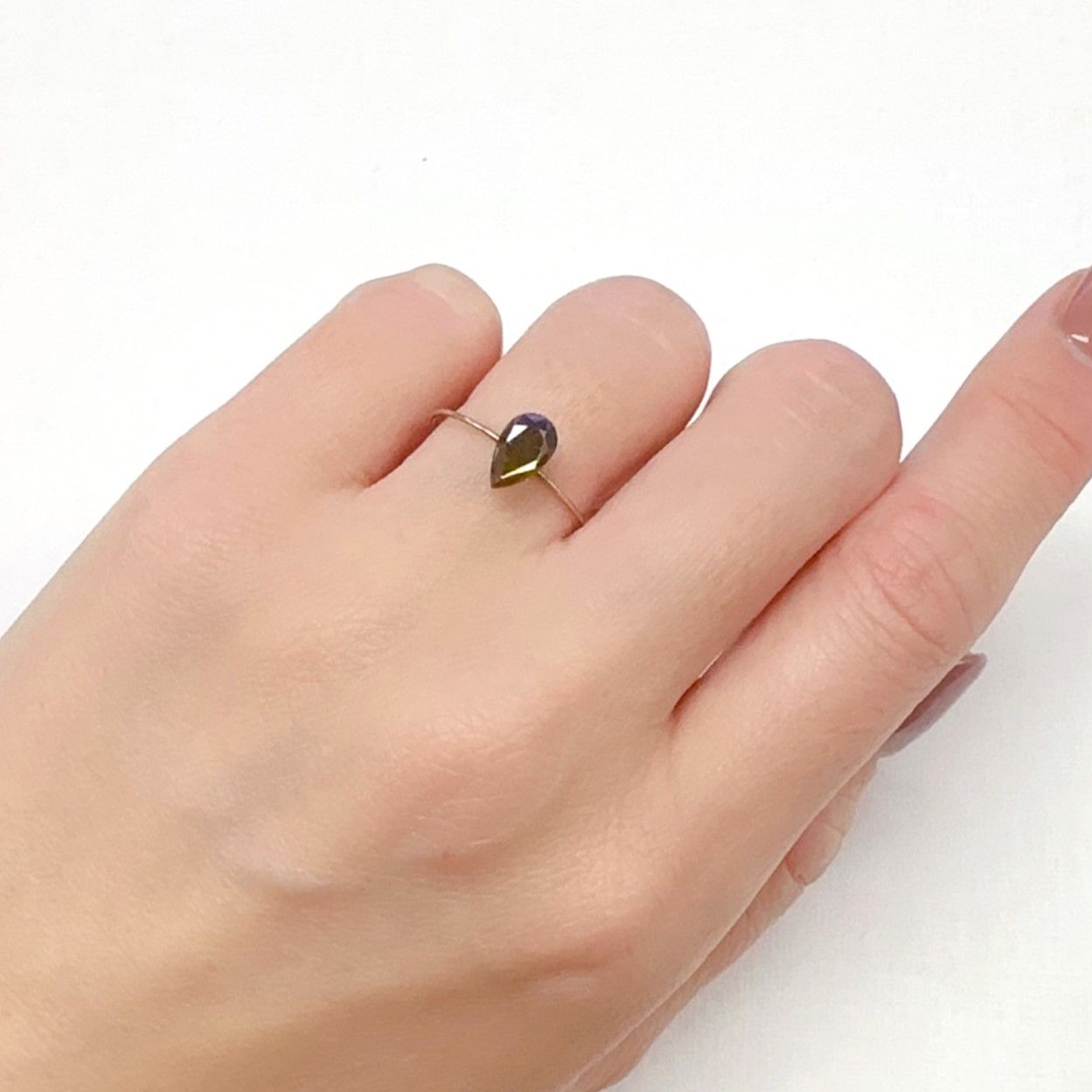 レインボーガーネット 日本・奈良県産 1.12ct[240125528]7.9x4.8mm前後
