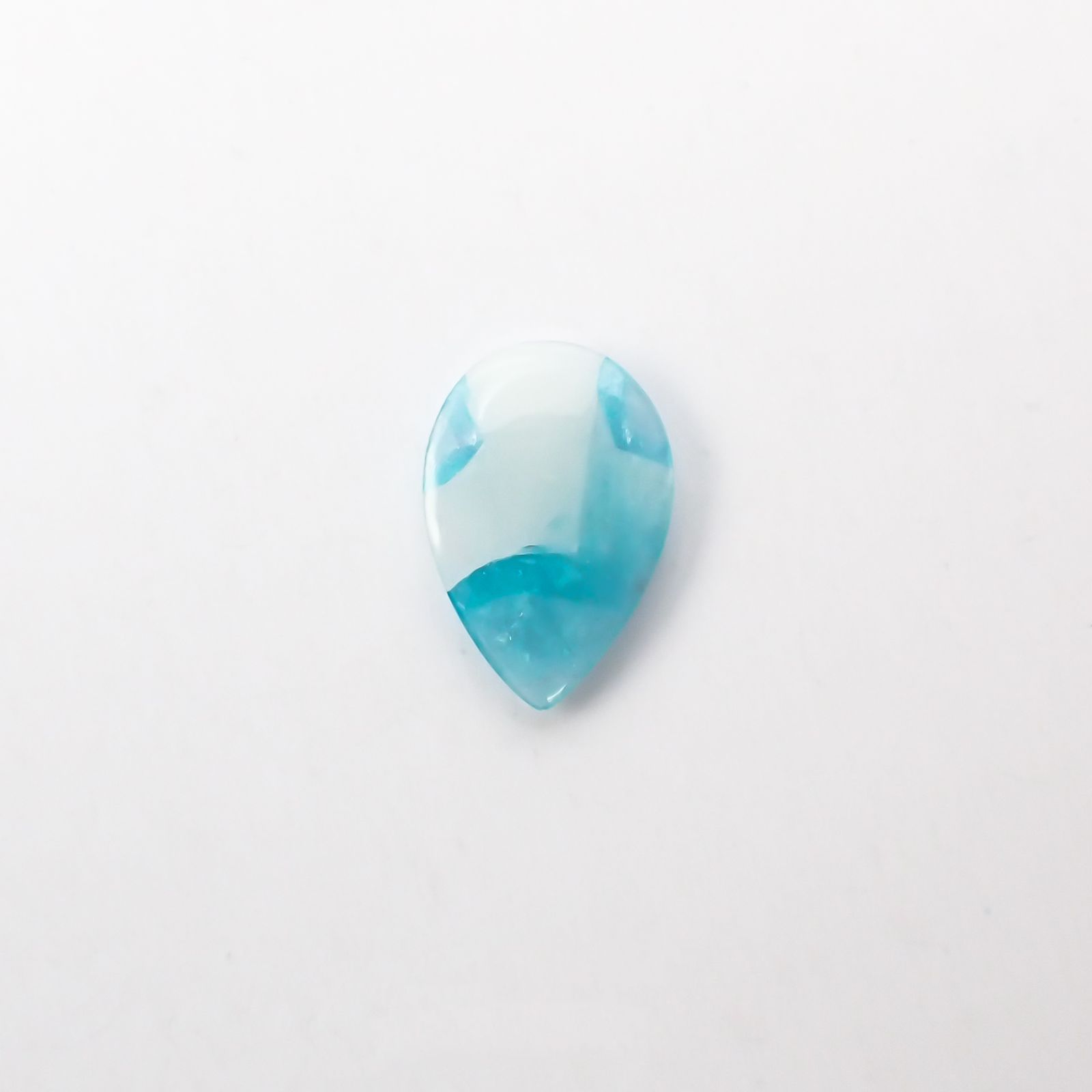 パライバトルマリンインクォーツ ブラジル産 ルース 1.84ct[210410807]12.9×8.8mm前後