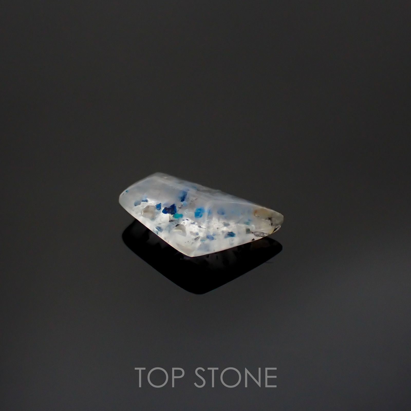 ◇バフカット◇パライバクォーツ ブラジル産 1.31ct[220115031]9.5x6.7mm前後