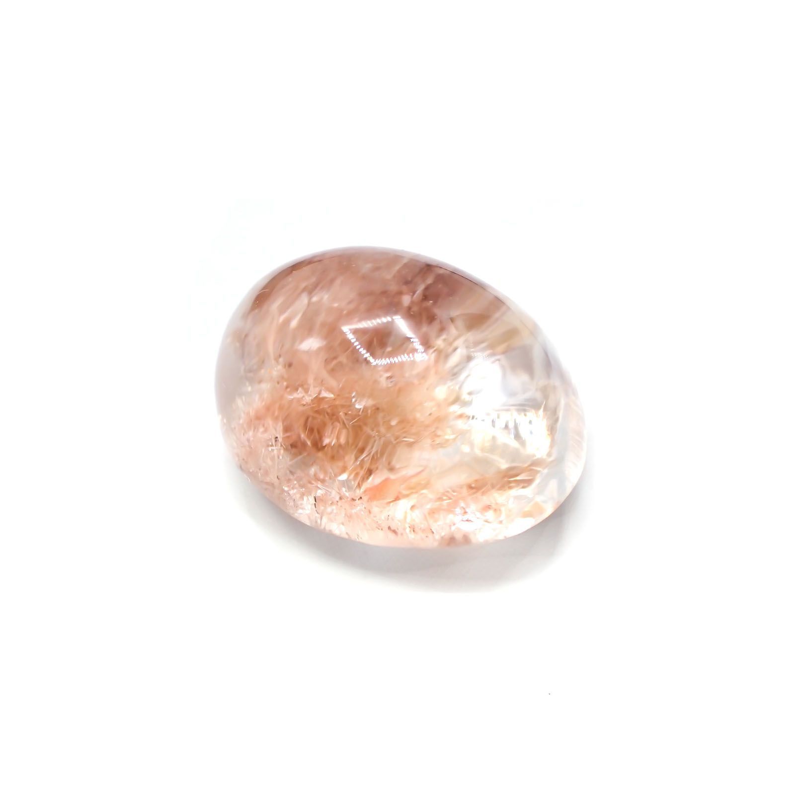 ピンクデュモルチェライトインクォーツ ブラジル産 26.51ct[231224419]20.9x15.8mm前後