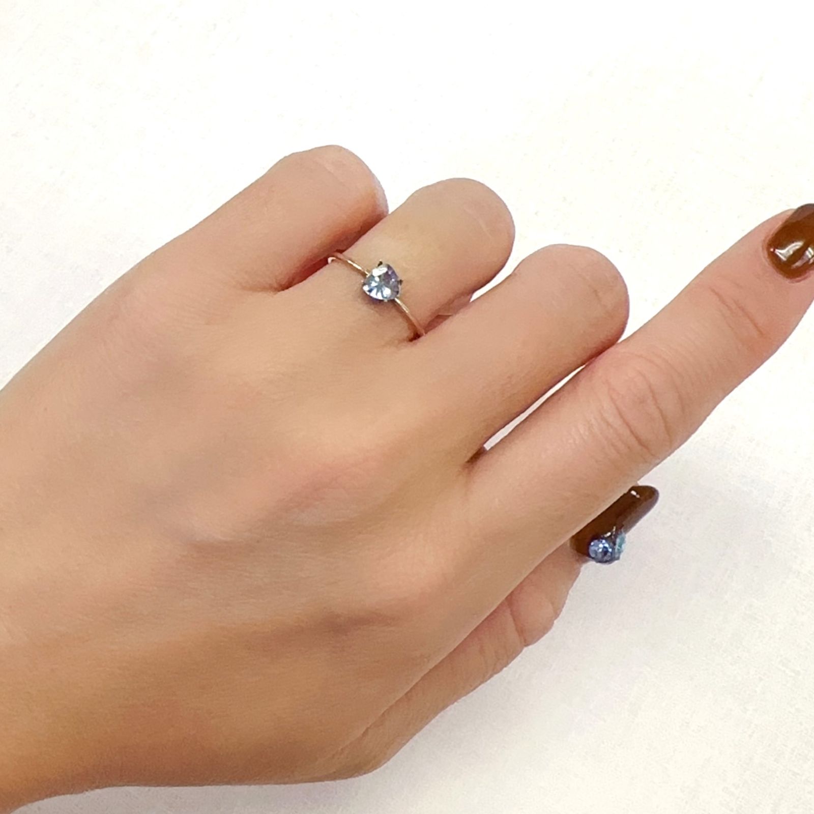 バイカラータンザナイト 非加熱(宝石名バイカラー・タンザナイト)タンザニア産 0.39ct 識別済[231023959]5.1x5.1mm前後