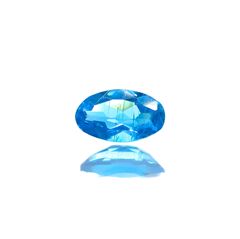 ネオンブルーアパタイト(宝石名アパタイト) ブラジル産 識別済 0.24ct / 5.1x2.9mm前後 [211012571]