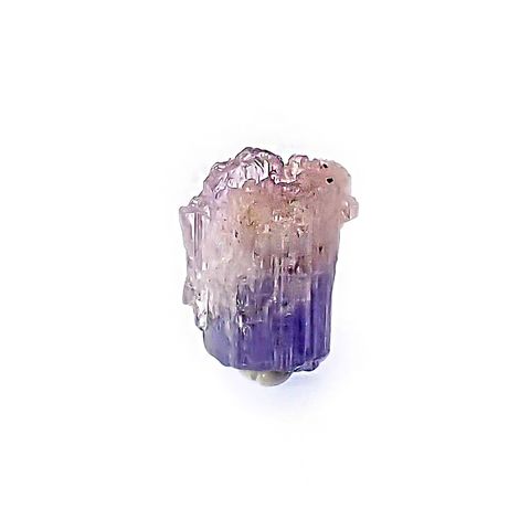 バイカラータンザナイト 原石 タンザニア産 5.87ct / 12.2x9.7mm前後 [260424990]