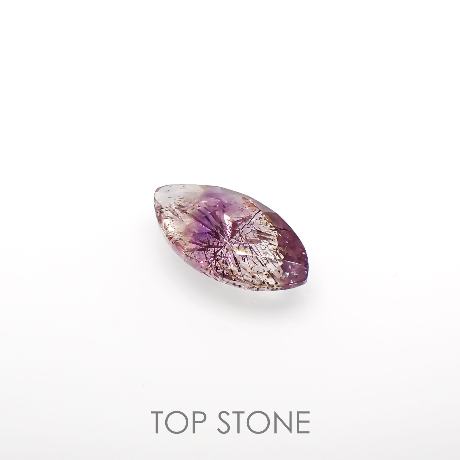 ◇甲州貴石切子Plus Three◇スーパーセブン カード付き ブラジル産 2.82ct[220114605]14.6x7.7mm前後