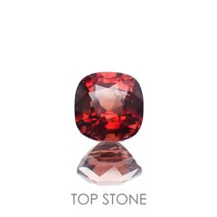 レッドスピネル(宝石名スピネル)ビルマ/マダガスカル産 1.05ct 識別済[220817540]5.9x5.7mm前後
