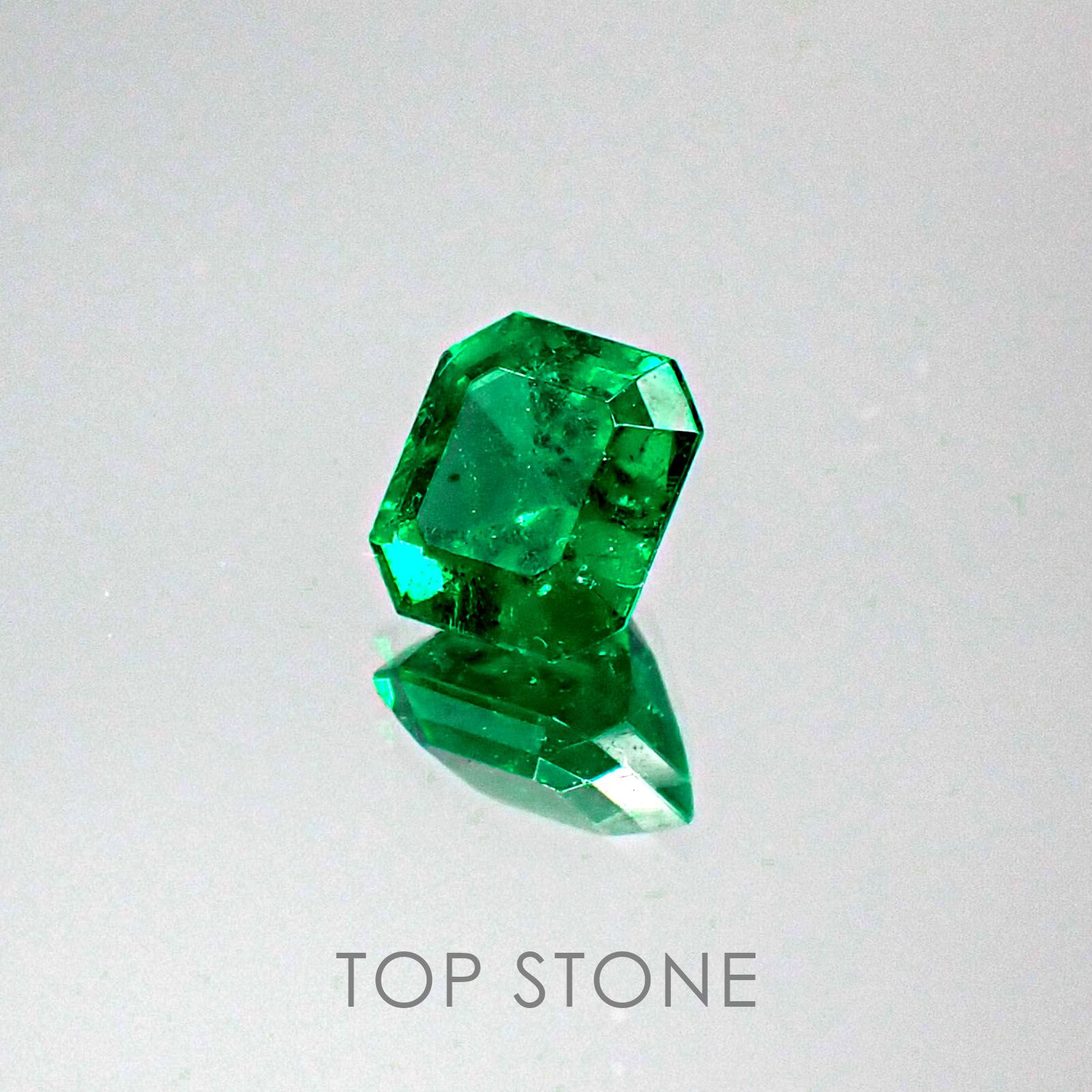 エメラルド コロンビア産 ルース 0.94ct[20062739]6.1×5.7mm前後