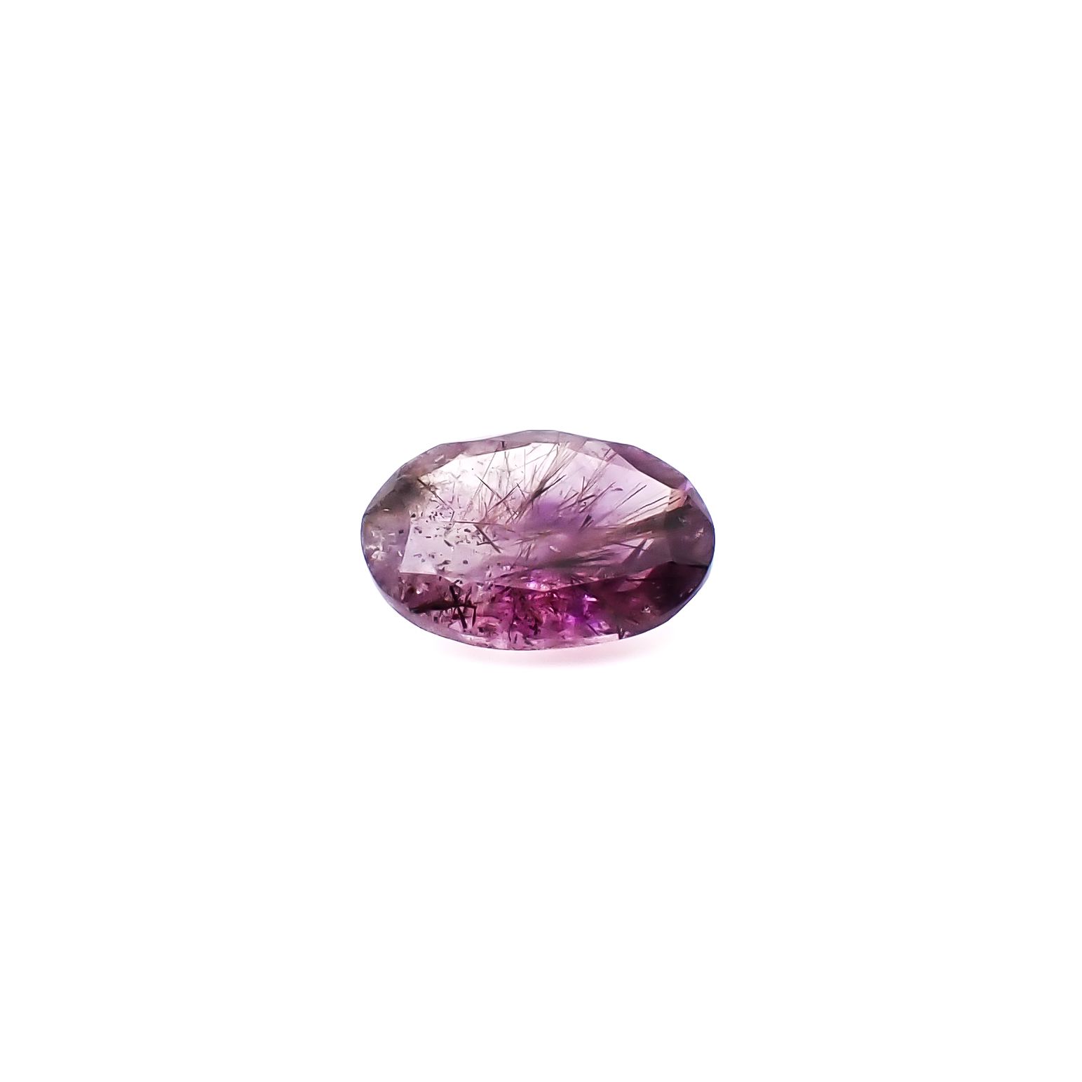アメジストエレスチャル ブラジル産 5.04ct / 14.1x9.6mm前後 [260933031]