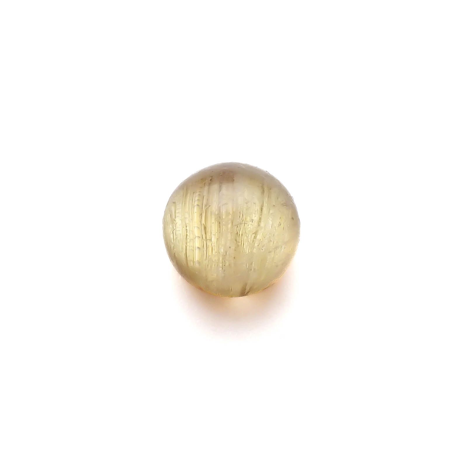 ルチルクオーツキャッツアイ ブラジル産 2.85ct[240427343]7.9x7.9mm前後