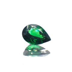 ツァボライト(宝石名グリーン グロッシュラー・ガーネット)タンザニア メレラニ鉱山産 0.798ct ソ付(彩珠)[230622383]6.9x4.9mm前後