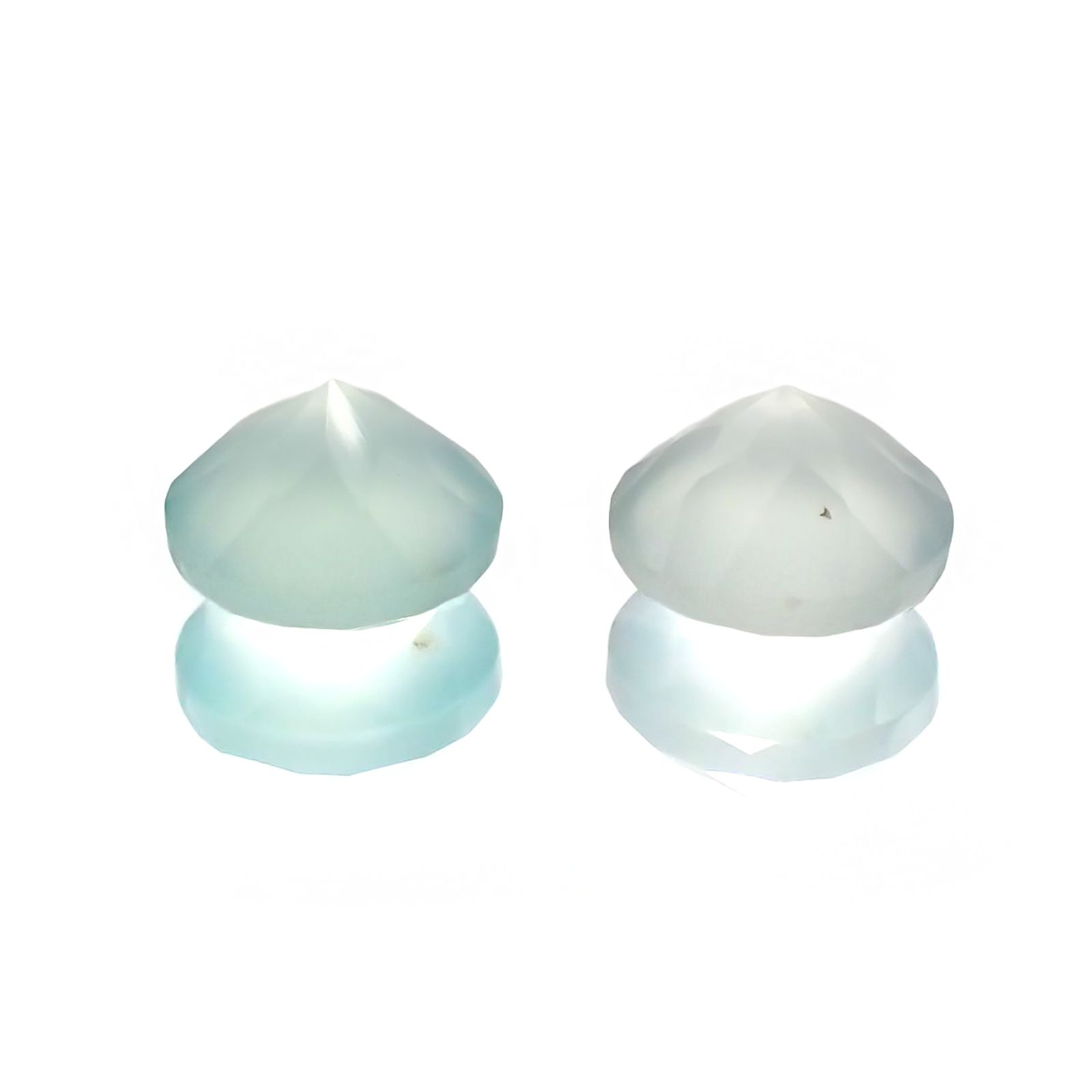 <ランダムセレクト1個販売> アクアプレーズ ラウンドカット 南アフリカ産 0.45ct前後 / 5x5mm前後 [20084663-PAC]