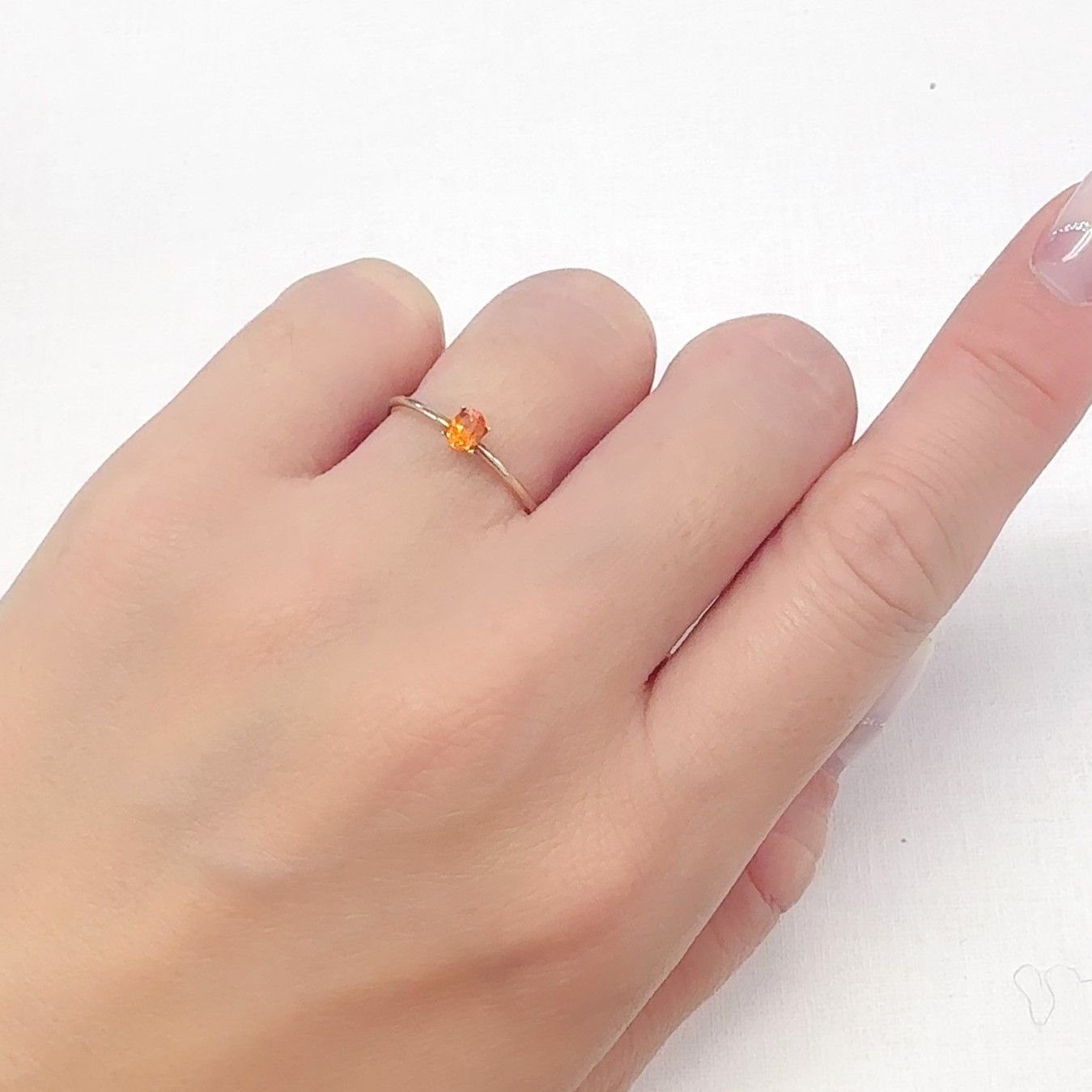 マンダリンガーネット マダガスカル産 0.27ct[240628229]4x2.9mm前後